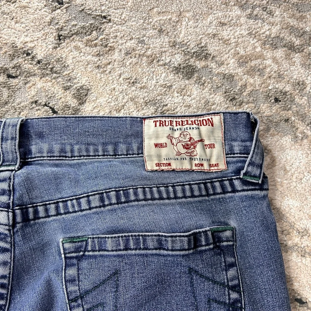 True Religion Rocco‎ Relaxed Skinny Jeans Mens 40 Blue Y2K Mid Rise Weekends